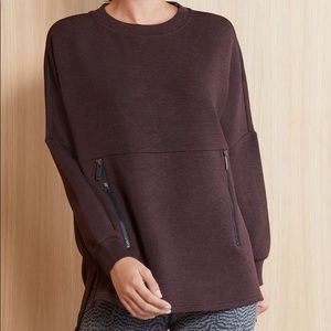 Varley Bayliss Sweatshirt Chocolate Heather
